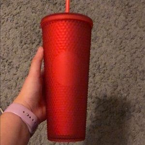 Starbucks thumbler red soft matte 2020
